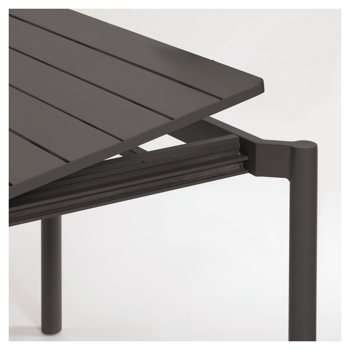 Zaltana Garden Table med forlengelse, 140/200x90, Mat Black Aluminium