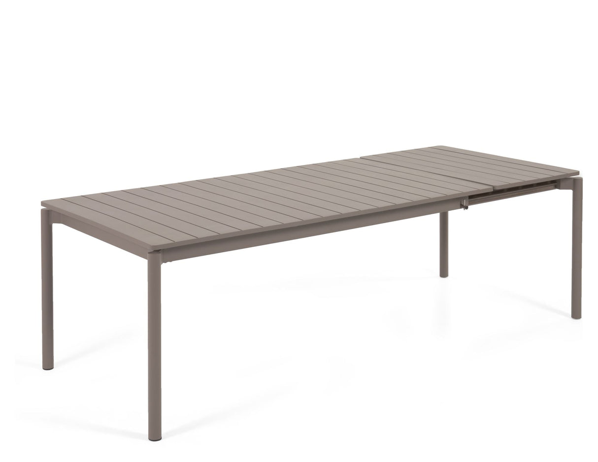 Zaltana Garden Table med forlengelse, 180/240x100, Mat Brown Alu