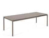 Zaltana Garden Table med forlengelse, 180/240x100, Mat Brown Alu