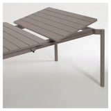 Zaltana Garden Table med forlengelse, 180/240x100, Mat Brown Alu