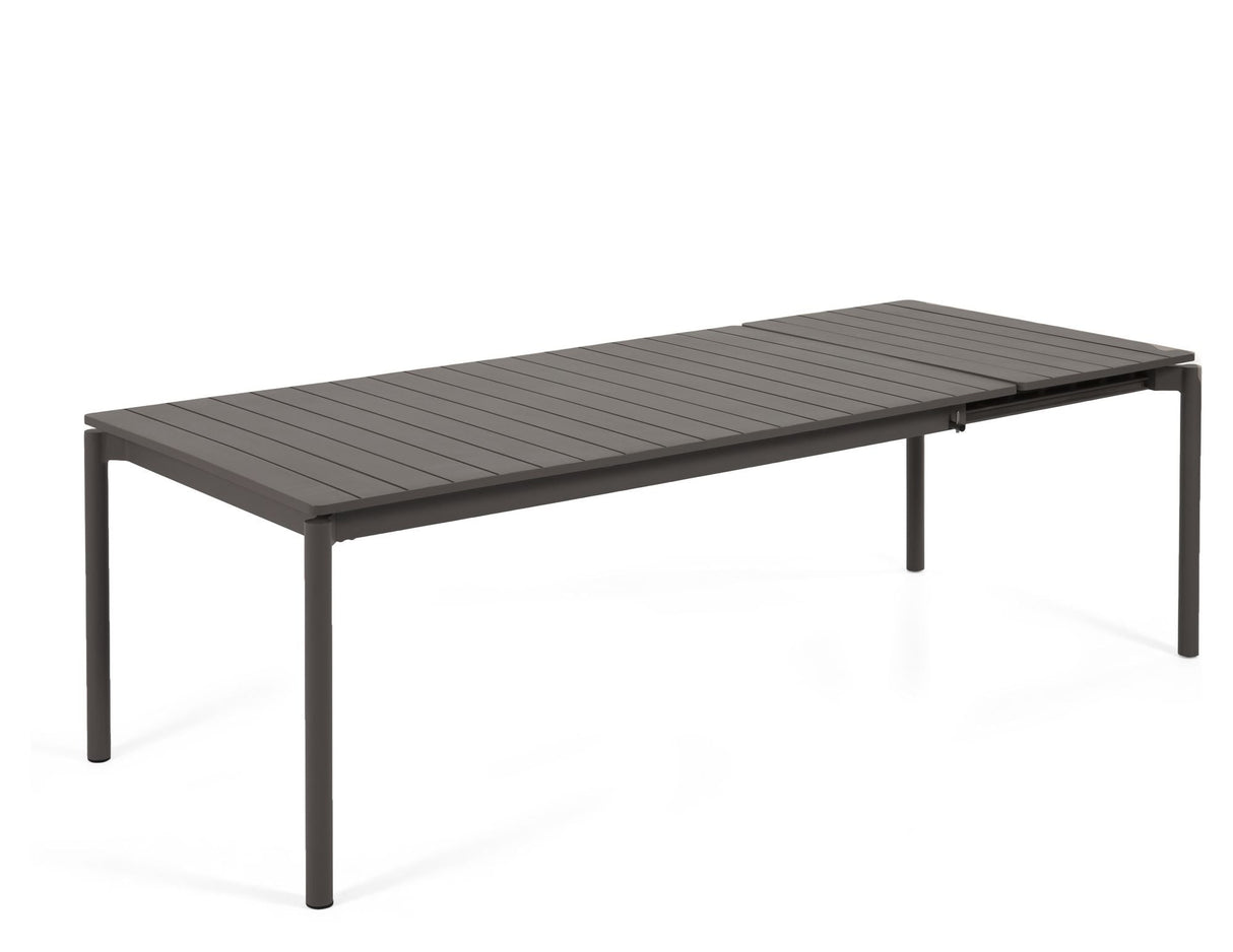 Zaltana Garden Table med forlengelse, 180/240x100, Mat Black Alu