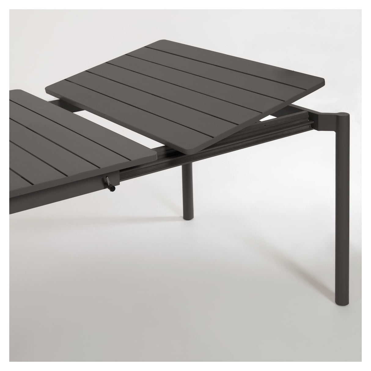 Zaltana Garden Table med forlengelse, 180/240x100, Mat Black Alu