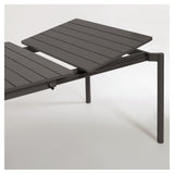 Zaltana Garden Table med forlengelse, 180/240x100, Mat Black Alu