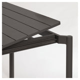 Zaltana Garden Table med forlengelse, 180/240x100, Mat Black Alu