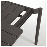 Zaltana Garden Table med forlengelse, 180/240x100, Mat Black Alu