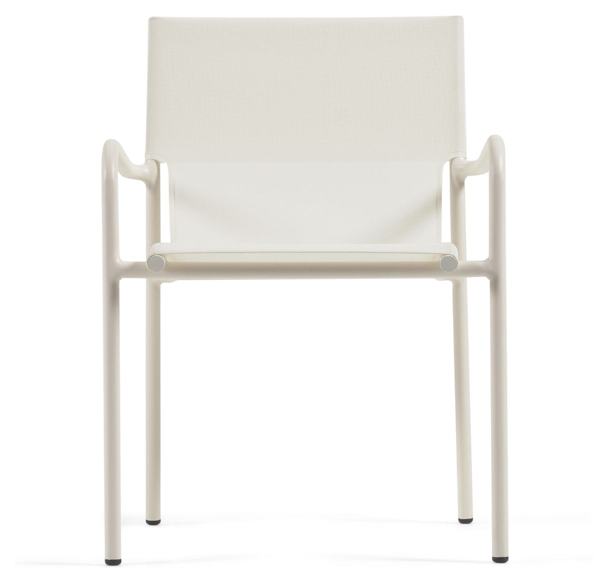 Zaltana Garden Chair, Matte White Aluminium