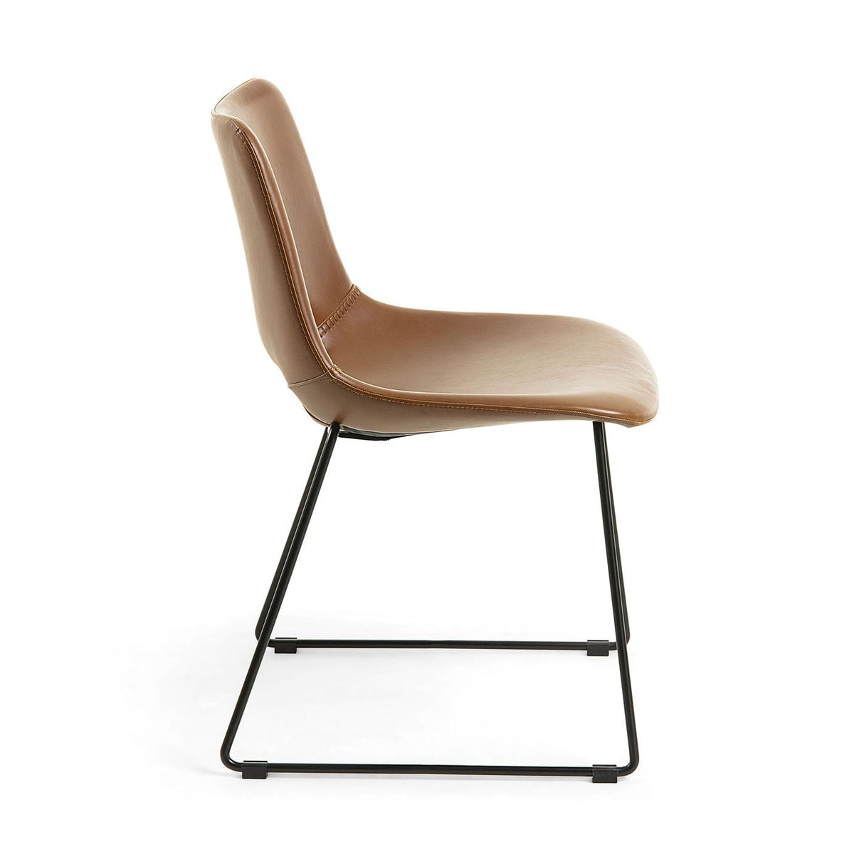 Ziggy Dining Chair Brown Leatherette