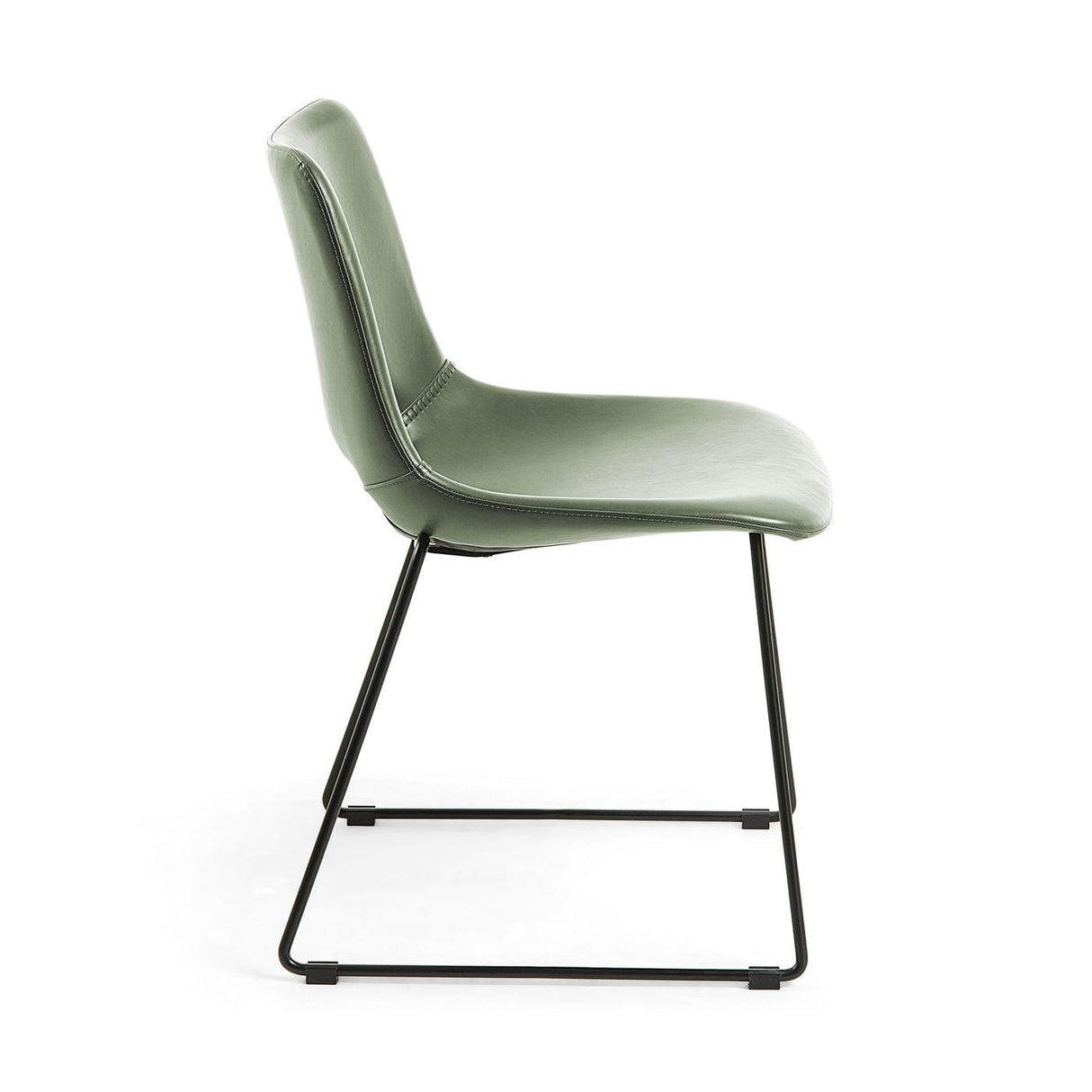 Ziggy Dining Chair Green Synthetic Leather