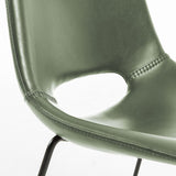 Ziggy Dining Chair Green Synthetic Leather