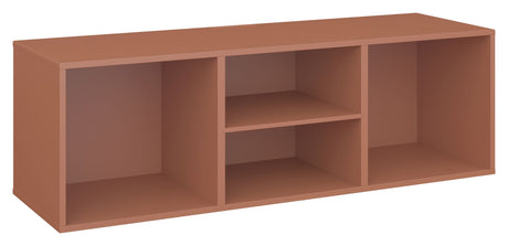 Hold AV -hylla med fast hylle. Modul 007, Terracotta