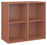 Hold hylla med 2 faste hyller. Modul 006, Terracotta