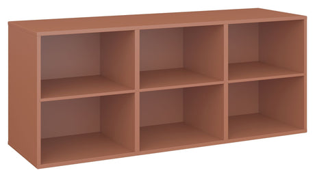 Hold hylla med 3 faste hyller. Modul 005, Terracotta