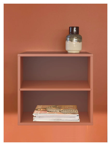 Hold hylla med fast hylle. Modul 001, Terracotta