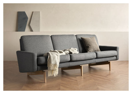 EGSMARK 3-PERS. Sofa, grå ull