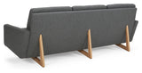 EGSMARK 3-PERS. Sofa, grå ull