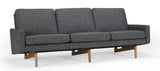 Egsmark 3-seters sofa, antracitt