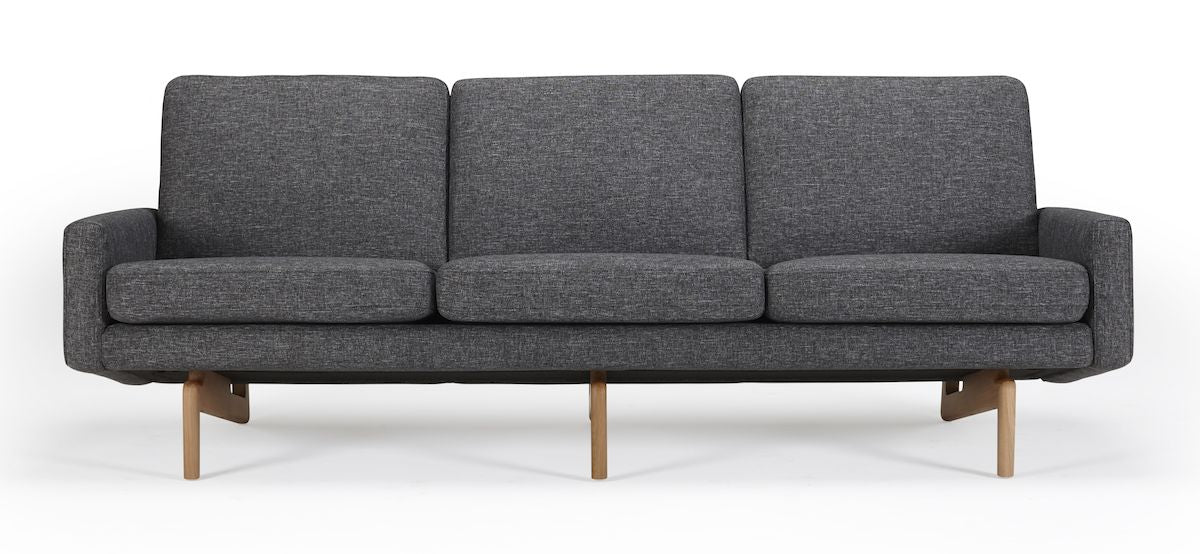 Egsmark 3-seters sofa, antracitt