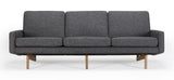 Egsmark 3-seters sofa, antracitt