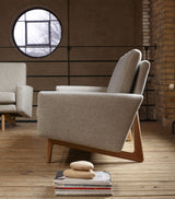 Egsmark 3-seters sofa, mørk sand