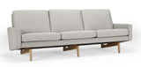 Egsmark 3-seters sofa, mørk sand