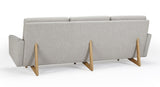 Egsmark 3-seters sofa, mørk sand