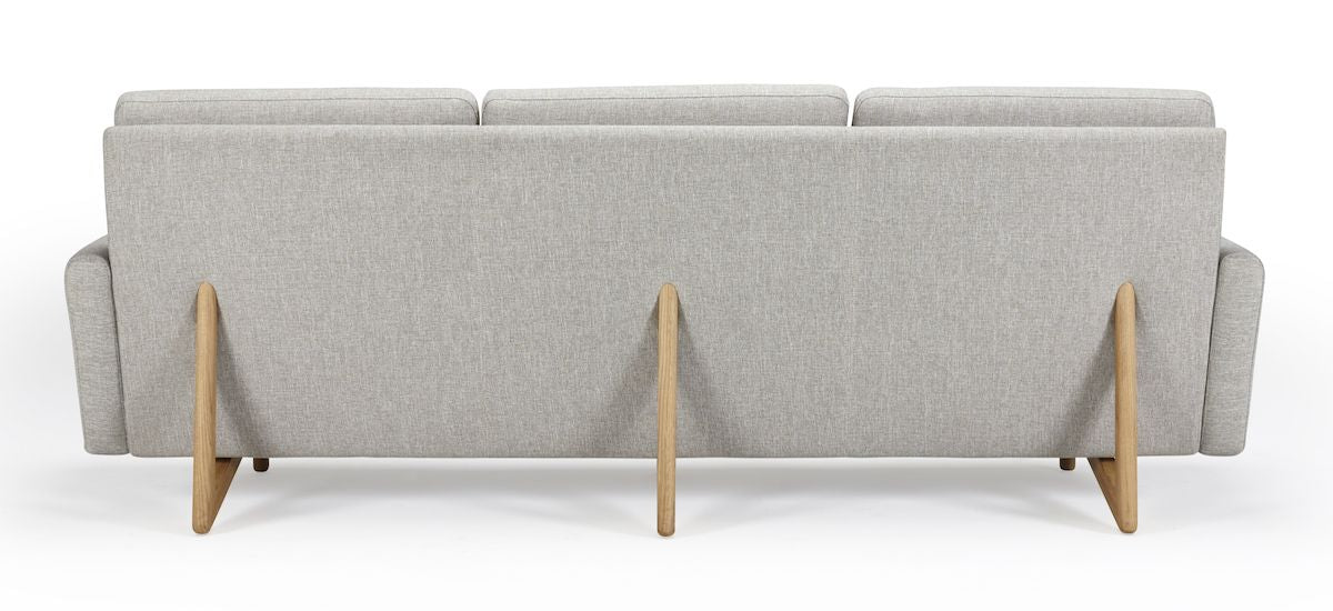 Egsmark 3-seters sofa, mørk sand