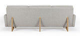 Egsmark 3-seters sofa, mørk sand