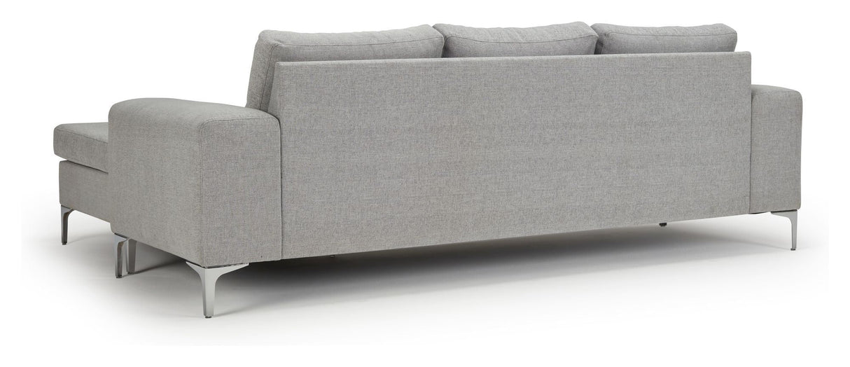 Shea Flip Sofa med Chaise Longue, Gray