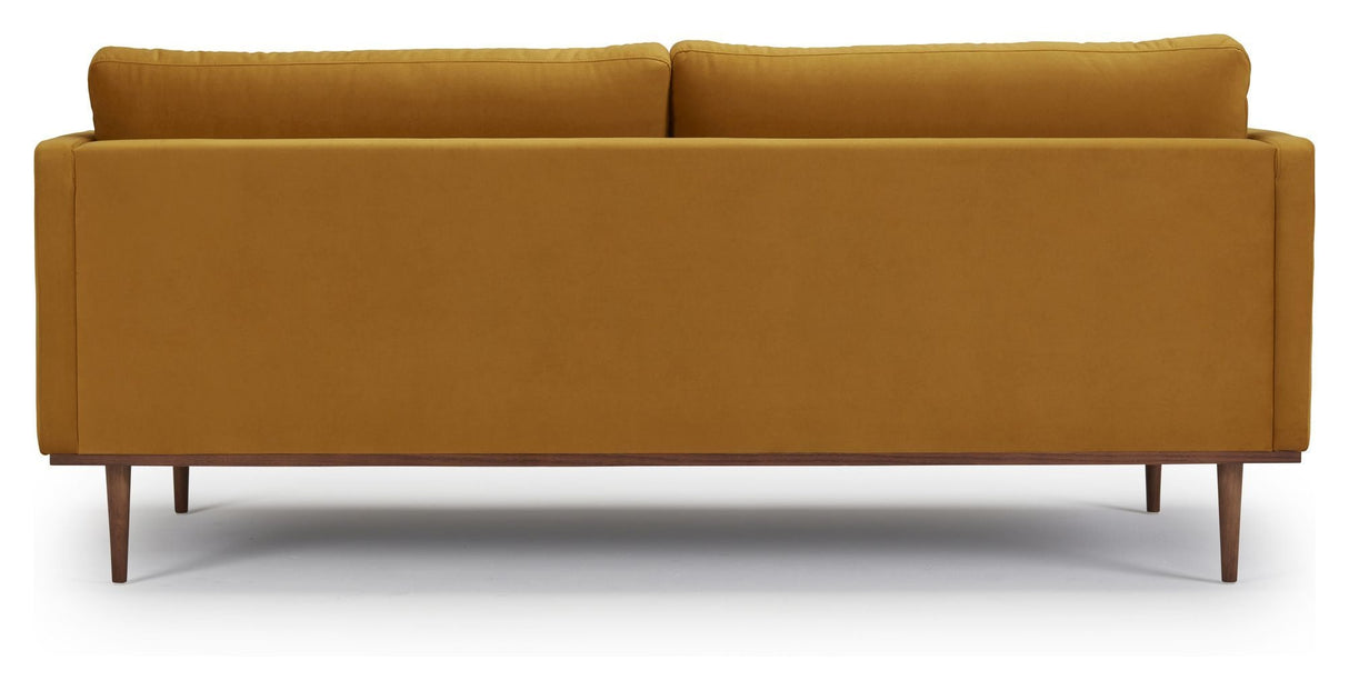 Vangen 3-seters sofa, gul fløyel