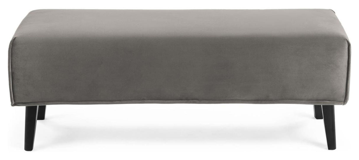 Dyla Bench, Gray Velvet, B: 111