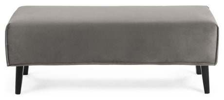 Dyla Bench, Gray Velvet, B: 111