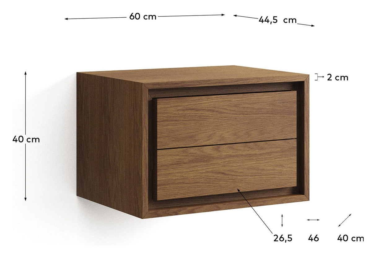 Kenta baderomsbase, brun, teak, 60x45x40