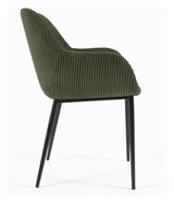 Konna Dining Chair, Dark Green Velvet