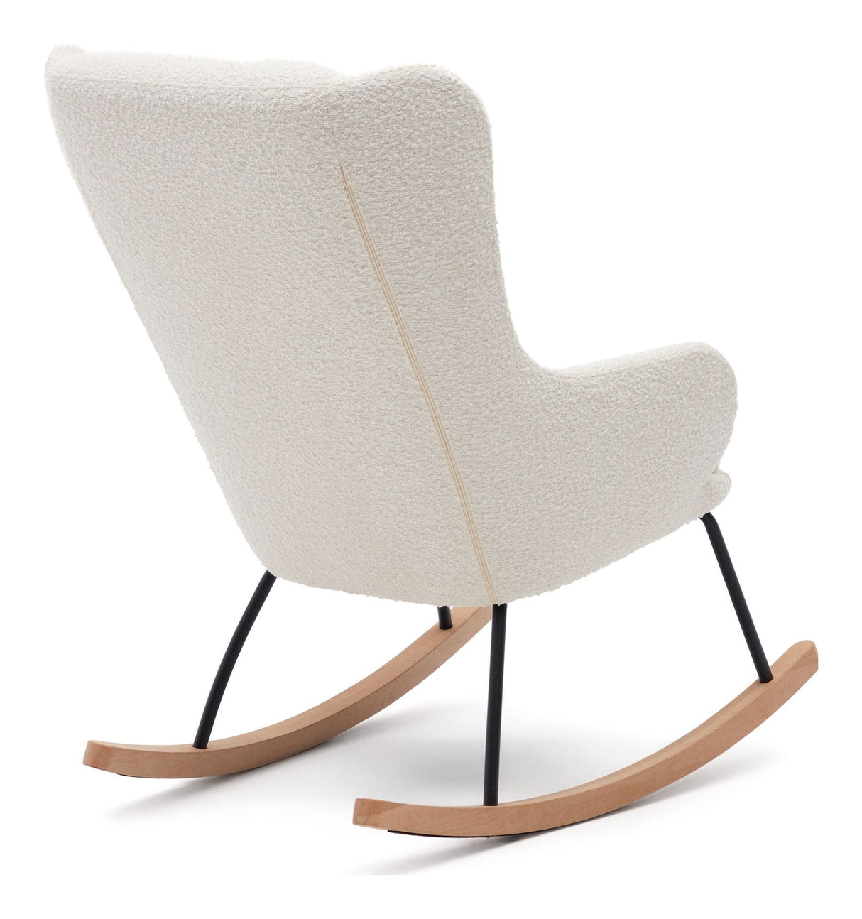 Maustin Swing Chair, White Bouclé