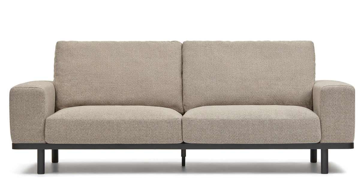 NOA 3-er. Sofa, beige/svart