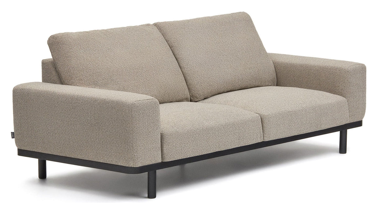 NOA 3-er. Sofa, beige/svart