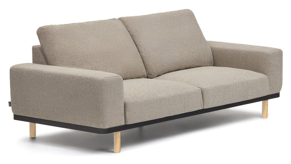 NOA 3-er. Sofa, beige/eik