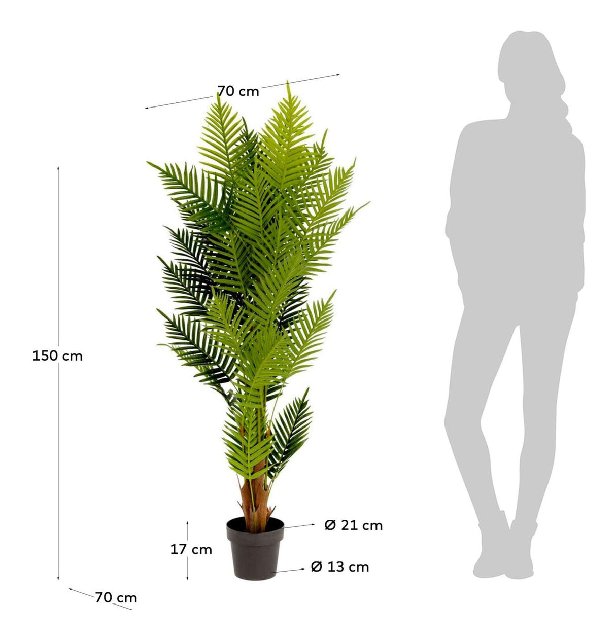 PALMERA Kunstig plante, 150 cm 