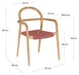 Sheryl Garden Chair, Terracotta Rope Seat