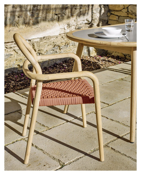 Sheryl Garden Chair, Terracotta Rope Seat