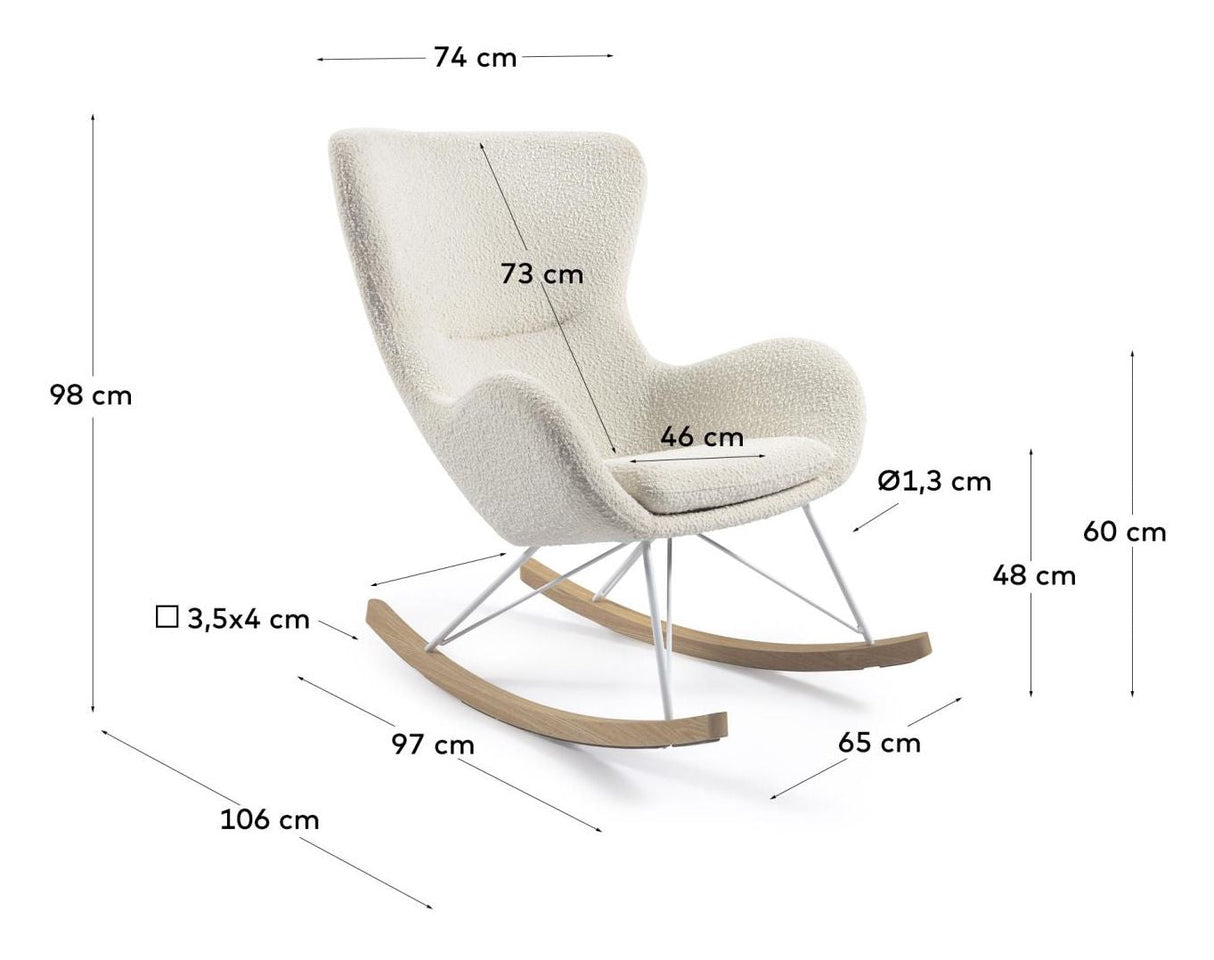 Vania Swing Chair, White