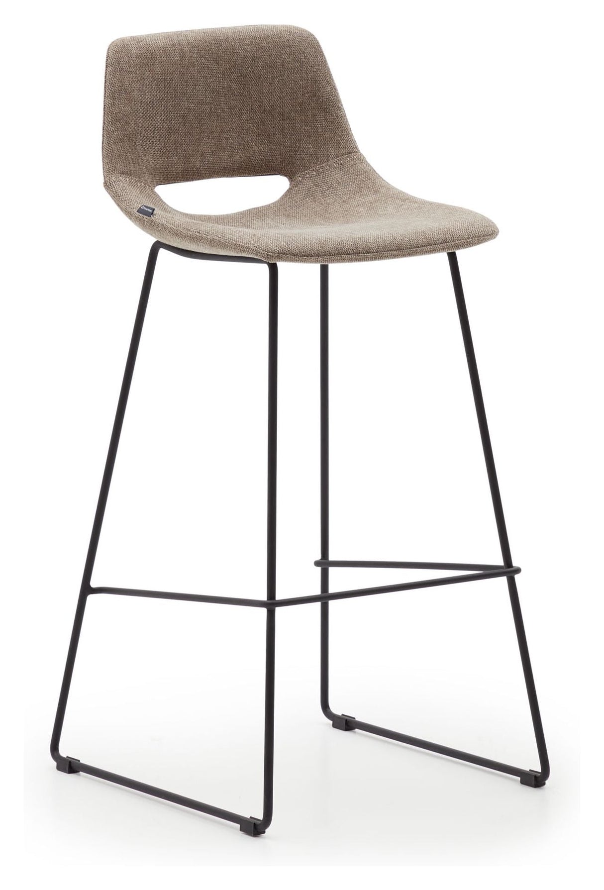 Zahara Barstool, Brown Fabric, H: 76