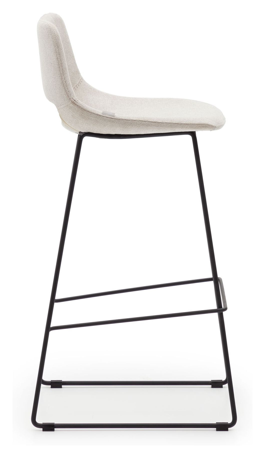 Zahara Barstool, Beige Fabric, H: 76