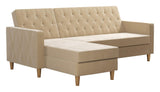 Liberty Sofa Bed With Chaise Longue, Ivory