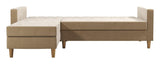 Liberty Sofa Bed With Chaise Longue, Ivory