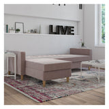 Liberty sofa seng med sjesel lang, rosa