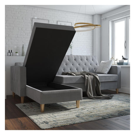 Liberty Sofa Bed with Storage, Light Grey