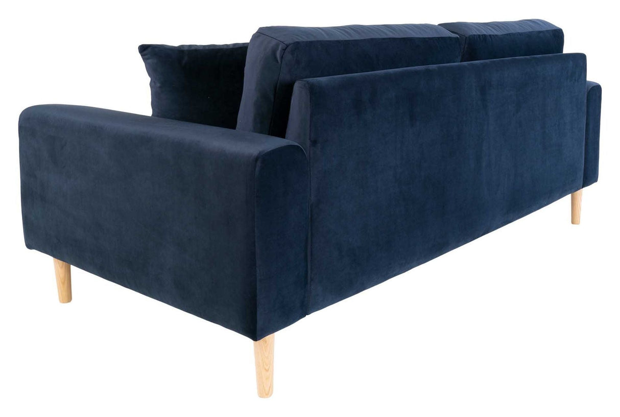 Lido 2,5 pers. Sofa, mørkeblå fløyel