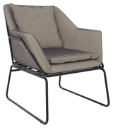 Avery Lounge Chair, Gray Velvet