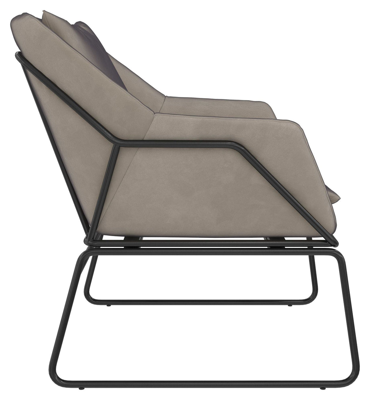 Avery Lounge Chair, Gray Velvet